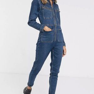 NWT!! FREE PEOPLE DENIM JUMPSUIT. SIZE XS